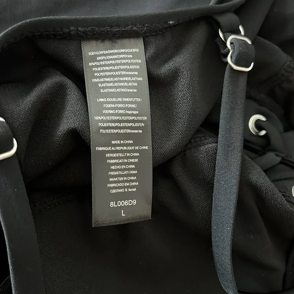 NWT Nautica Lace Up Plunge Swimsuit - Picture 5 of 8